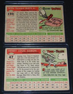 1955 Topps Lot of Star Cards.