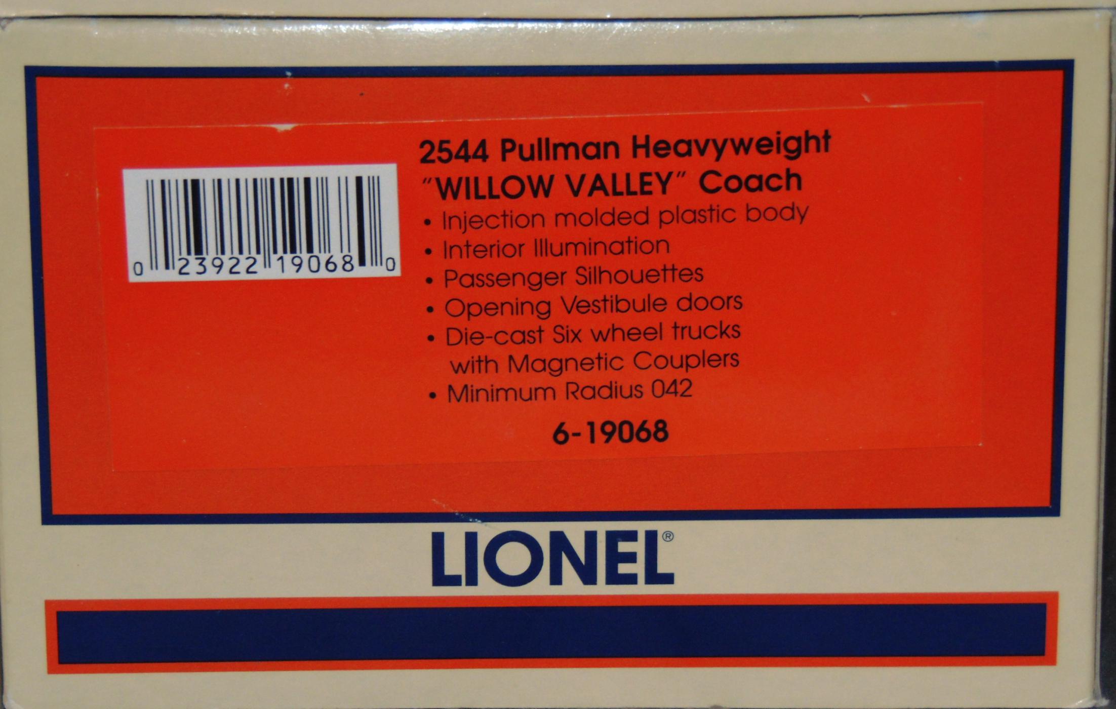 (4) Lionel Pullman Heavyweight Pass Cars