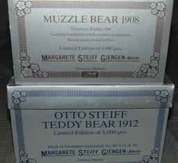 Steiff Muzzle Bear 1908 & Otto Steiff 1912, Boxed