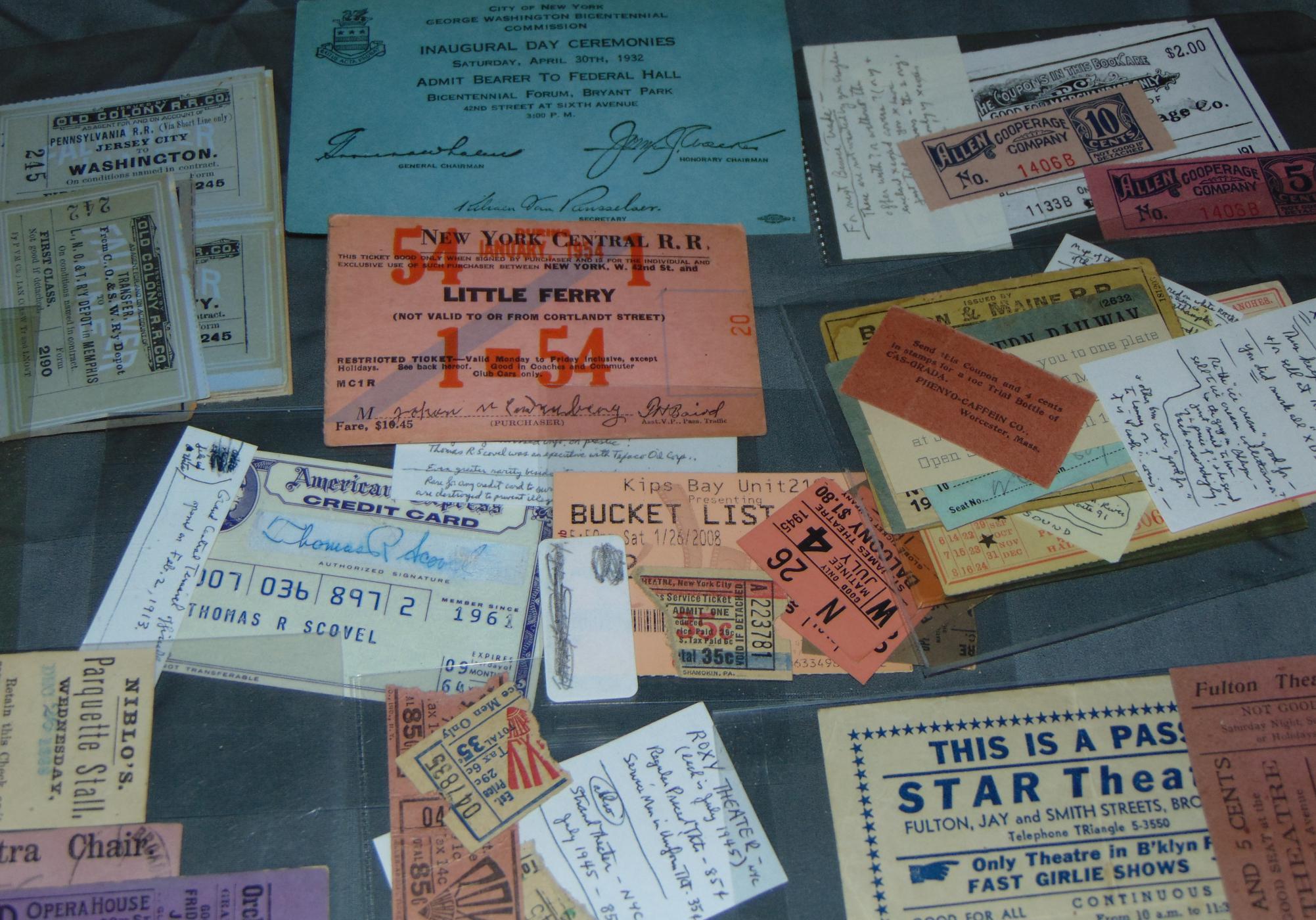 Ticket and Ephemera Lot.