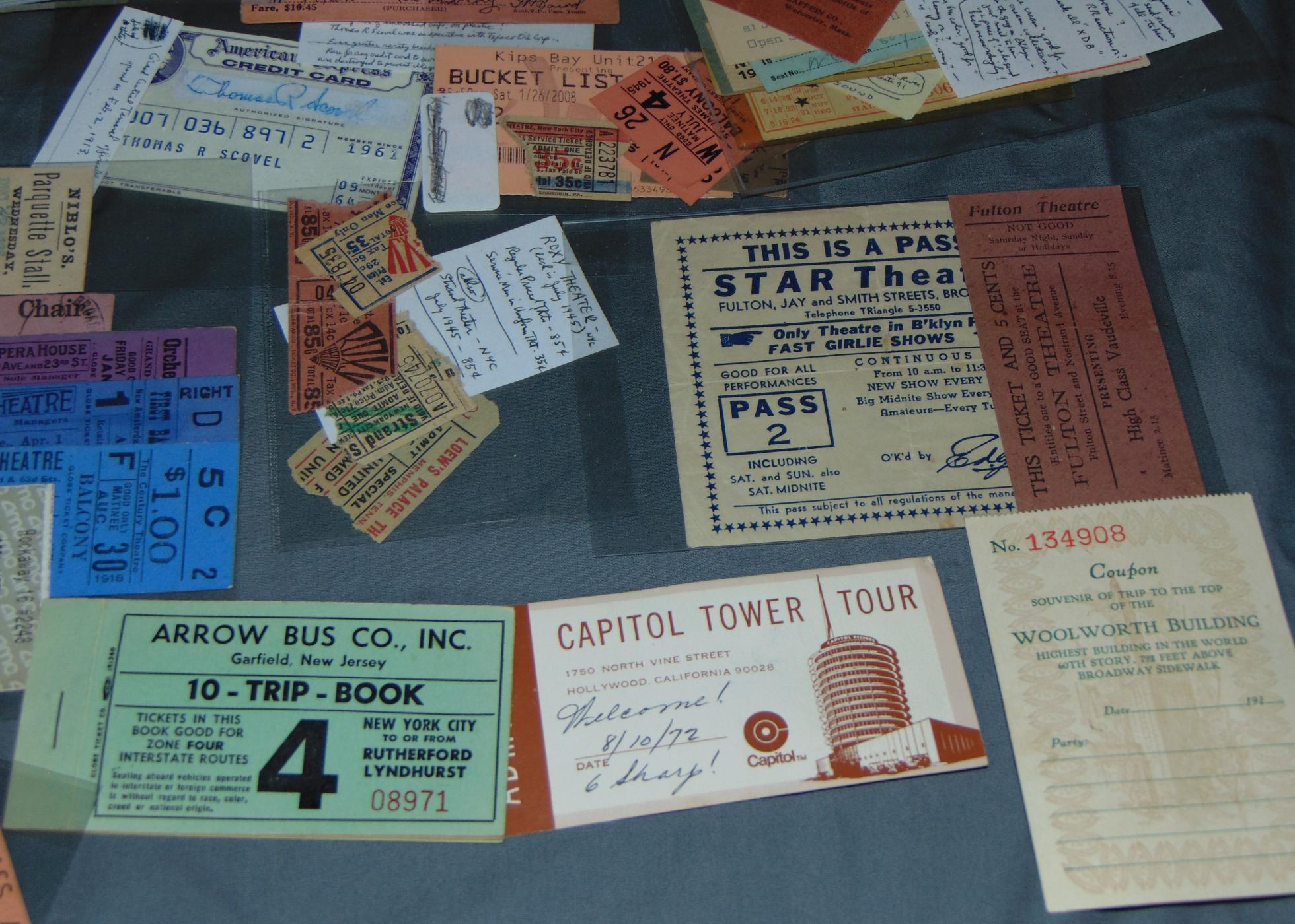 Ticket and Ephemera Lot.