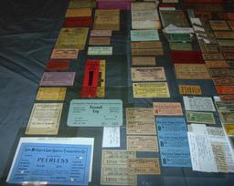 Lot of Transportation Tickets.