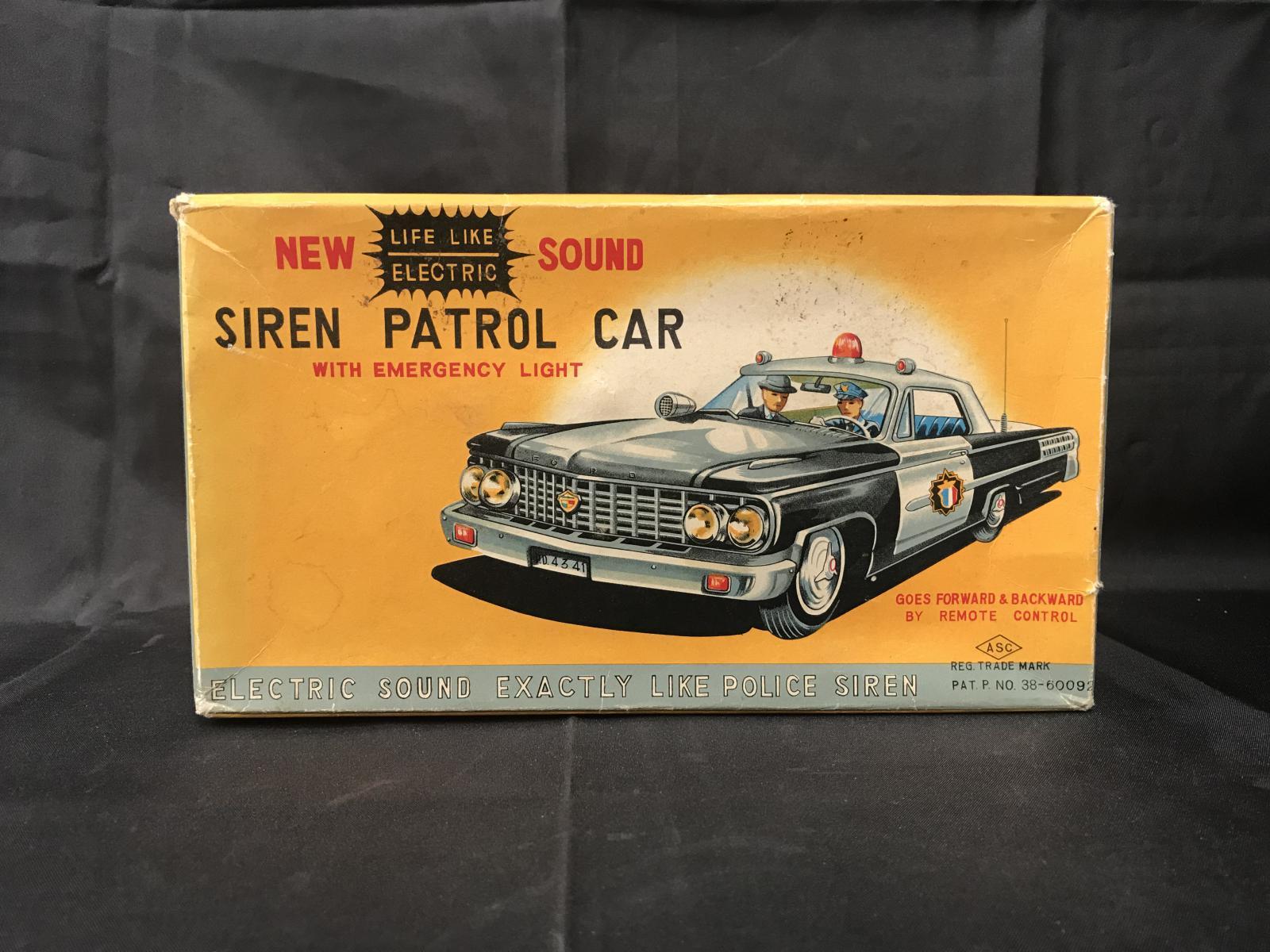 Boxed ASC Battery Op R/C Siren Patrol Car