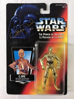 (7) Autographed Star Wars POTF Action Figures