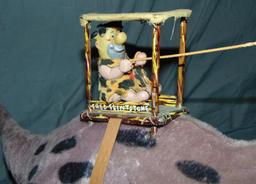 Fred Flintstone on Dino. Battery Operated Toy