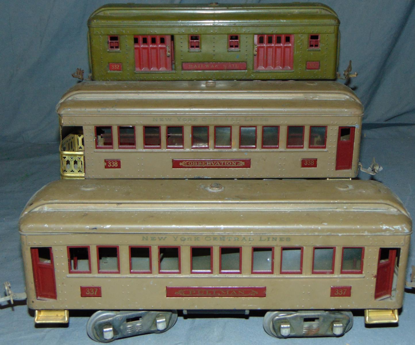 3 Lionel ST GA Passenger Cars