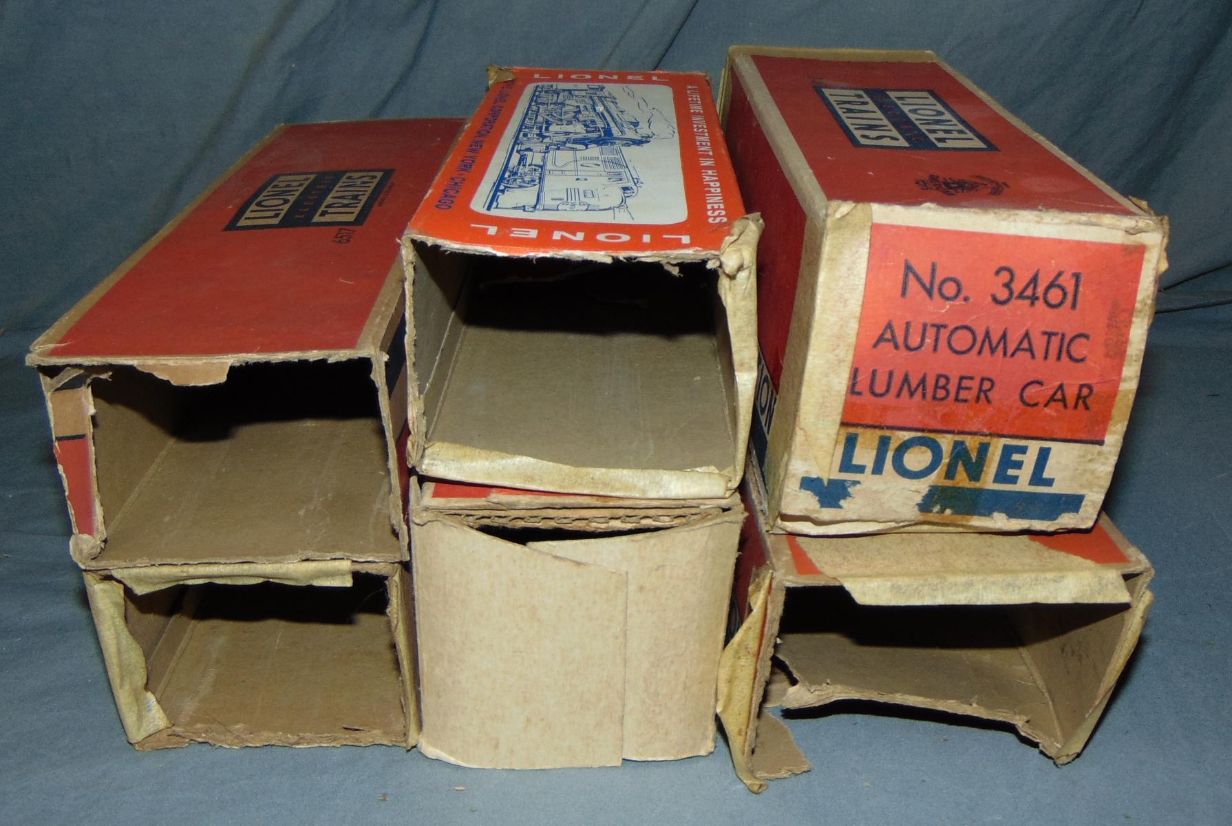 6 Boxed Lionel Freight Cars