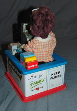 Tin Super Susie Cashier Bear Battery-Operated Toy