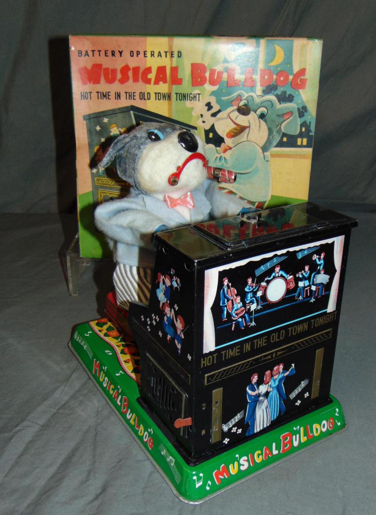 Boxed Battery Operated Musical Bulldog.