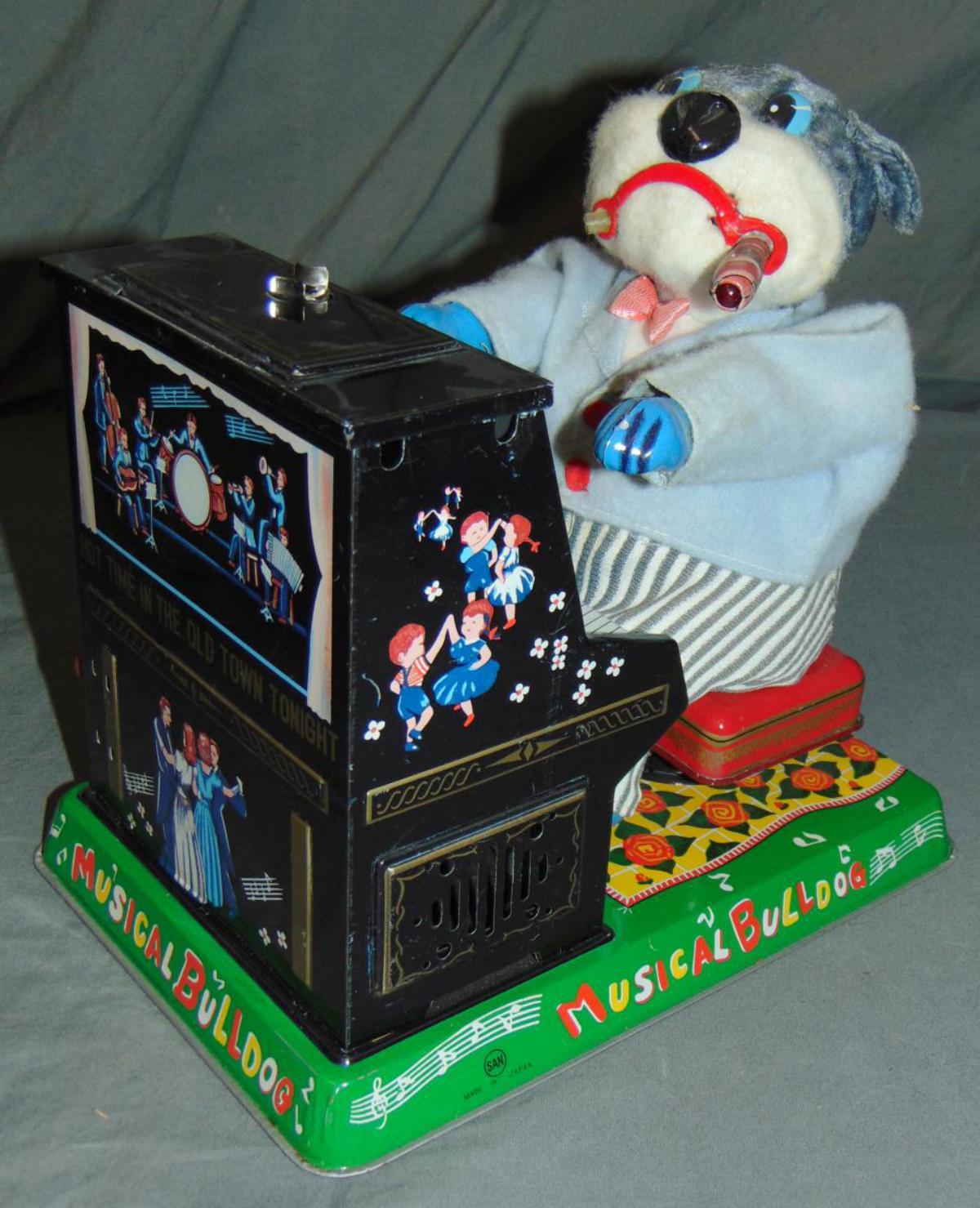 Boxed Battery Operated Musical Bulldog.