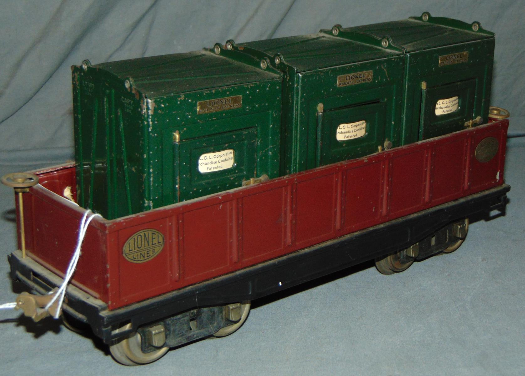 Lionel ST GA 212 Gondola & 205 Canisters