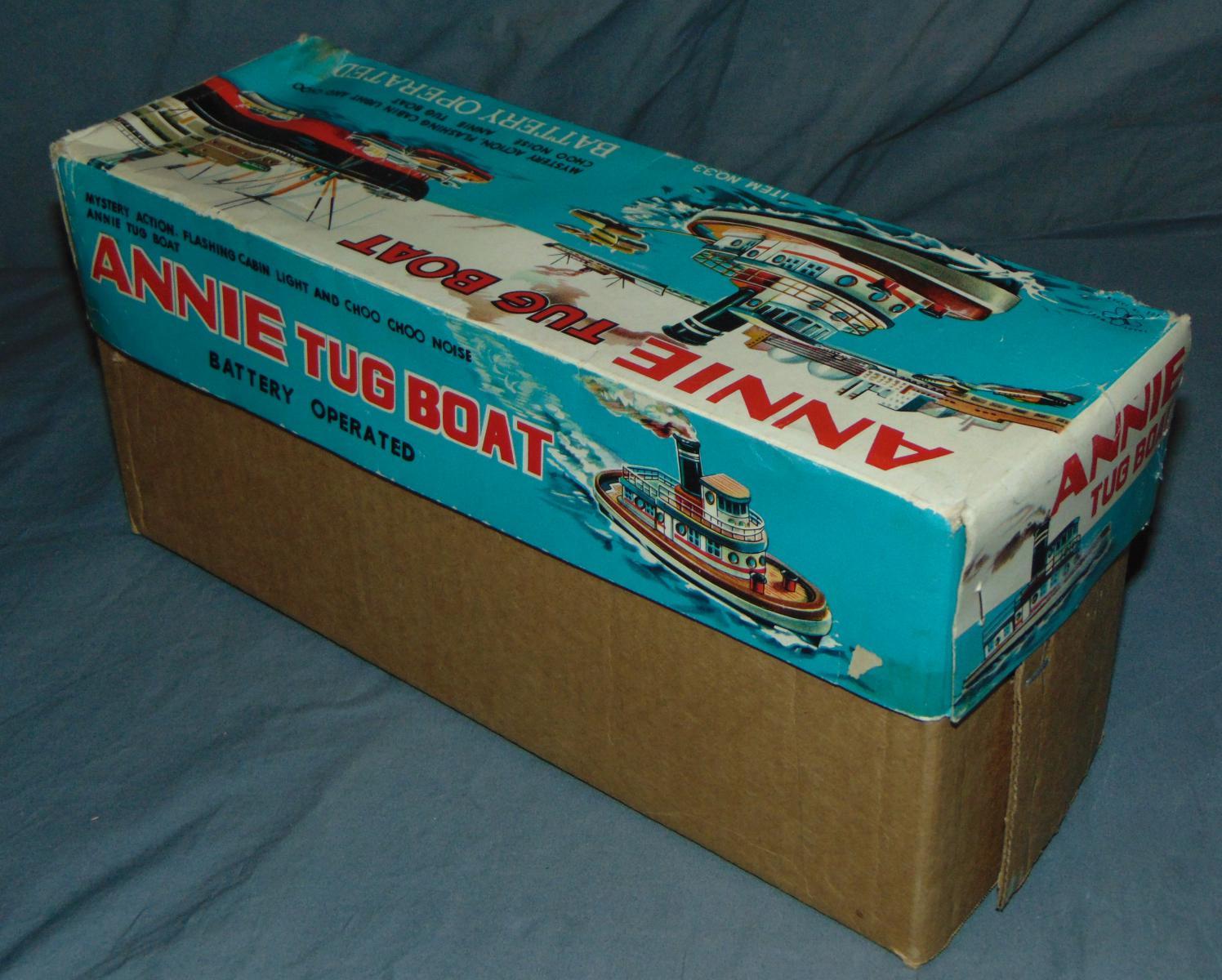 Boxed Battery Operated ANNIE Tug Boat