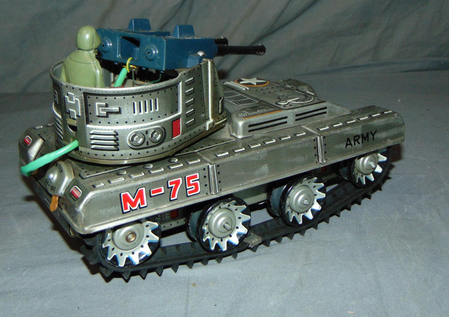 Lot of 2 Battery Operated Tank Toys