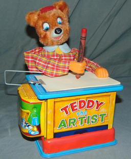 Teddy the Artist Toy. Japan, Yonezawa, 1960.