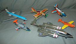 Box Lot of Assorted Toy Airplanes