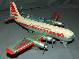 2 Linemar Capital Airlines Toy Airplanes