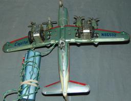 2 Linemar Capital Airlines Toy Airplanes