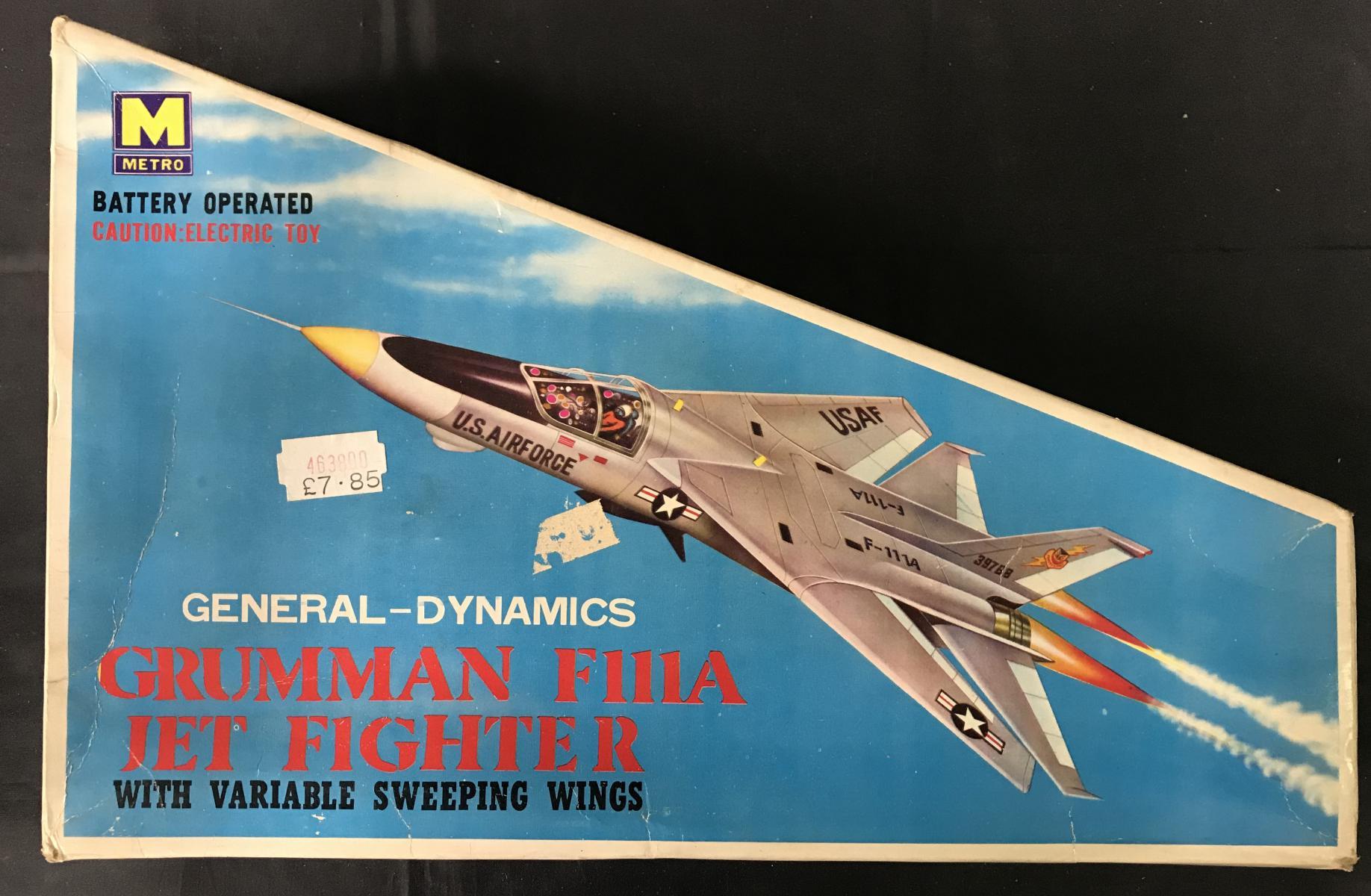 (3) Boxed Battery Op Airplane Toys