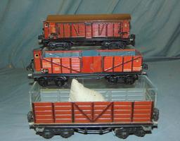 3 Marklin O Gauge Freight Cars