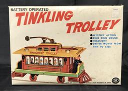 Battery Operated Tinkling Trolley Boxed.