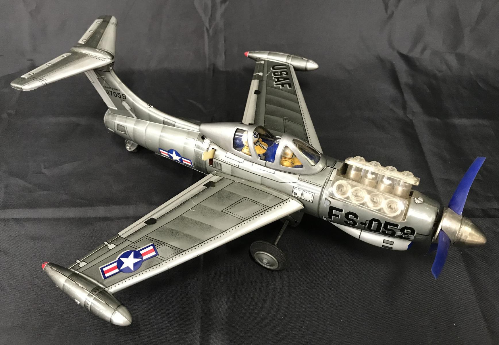 Battery Operated Piston Action Plane Boxed.