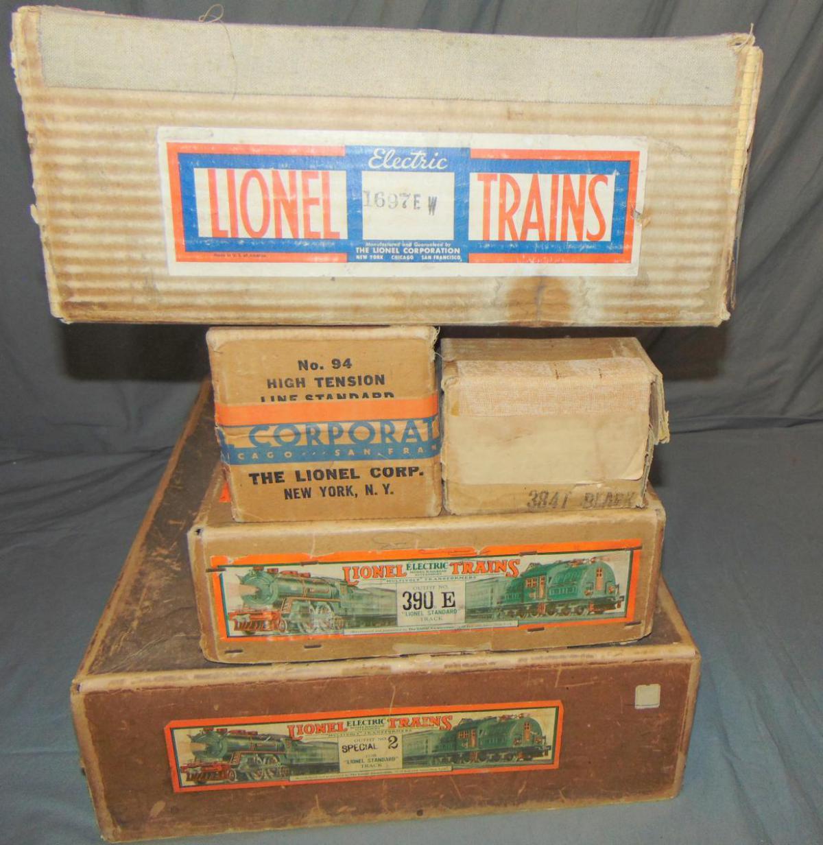 5 EMPTY Lionel ST GA Boxes