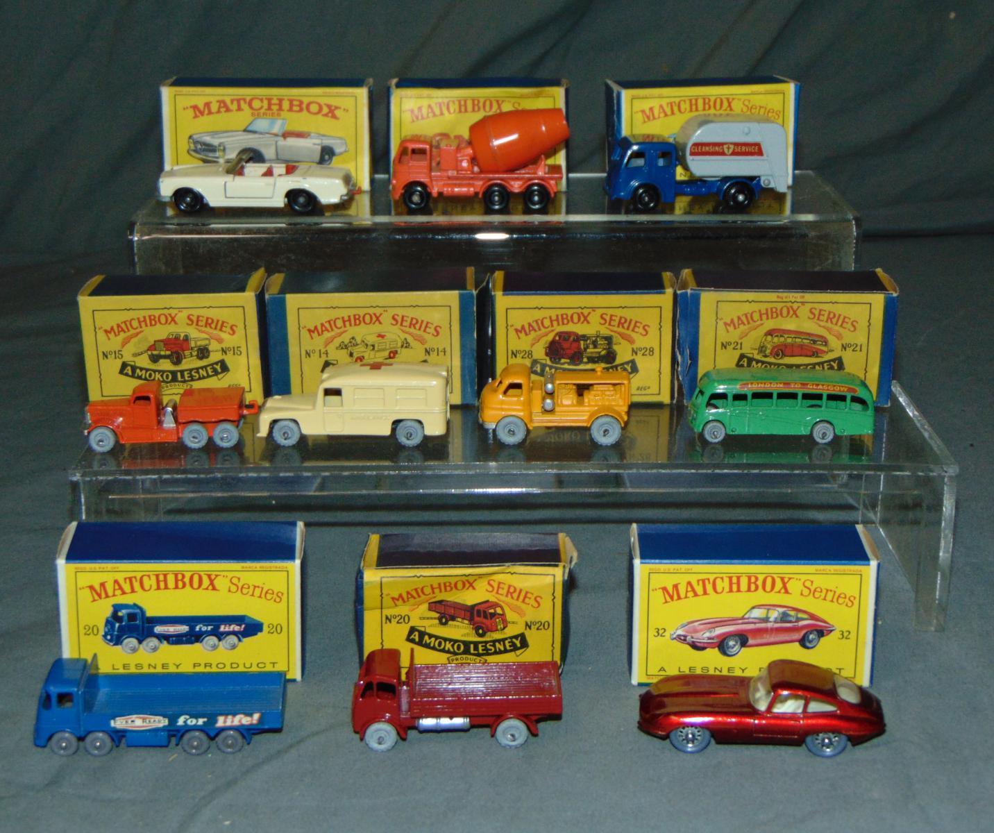 Store Stock Matchbox Lot of Ten.