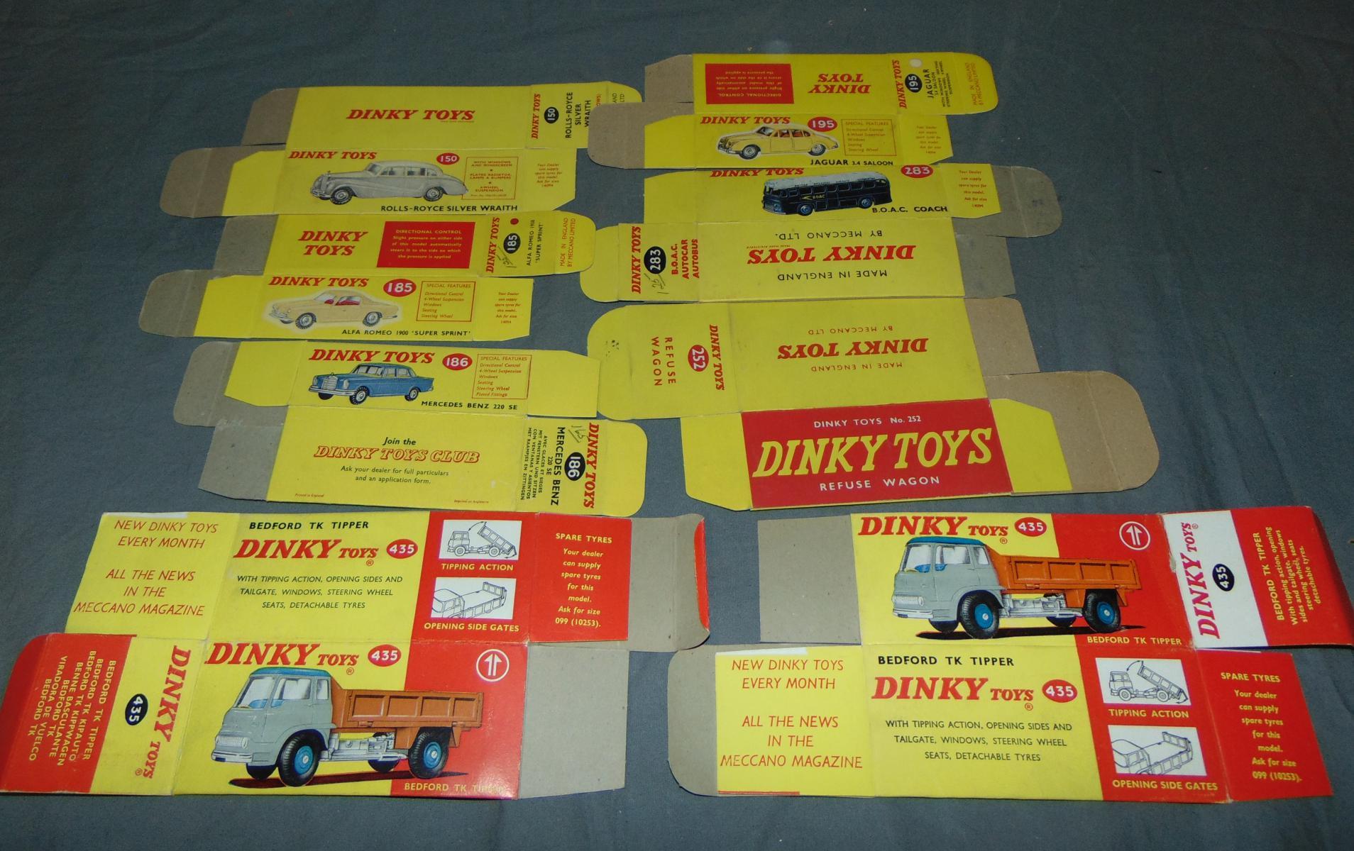 Dinky Toy. Empty Box Lot.