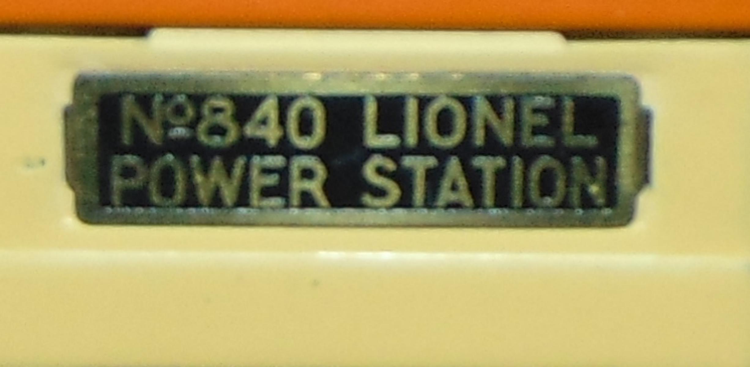 Boxed Original Lionel 840 Power Station