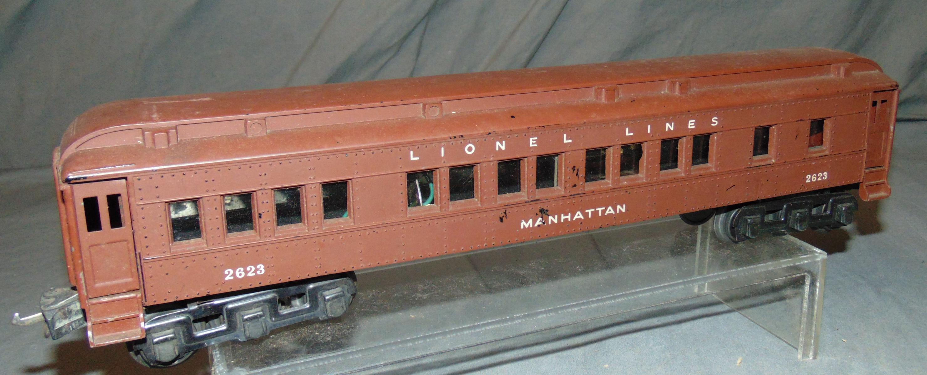 3 Prewar Lionel Madison Cars, Rare Irvington