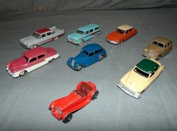 8 Vintage Dinky Vehicles