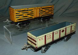 4 Clean Ives 9 Inch Freight Cars