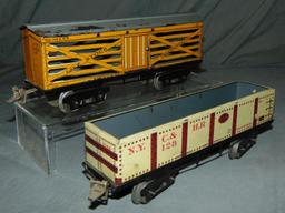 4 Clean Ives 9 Inch Freight Cars