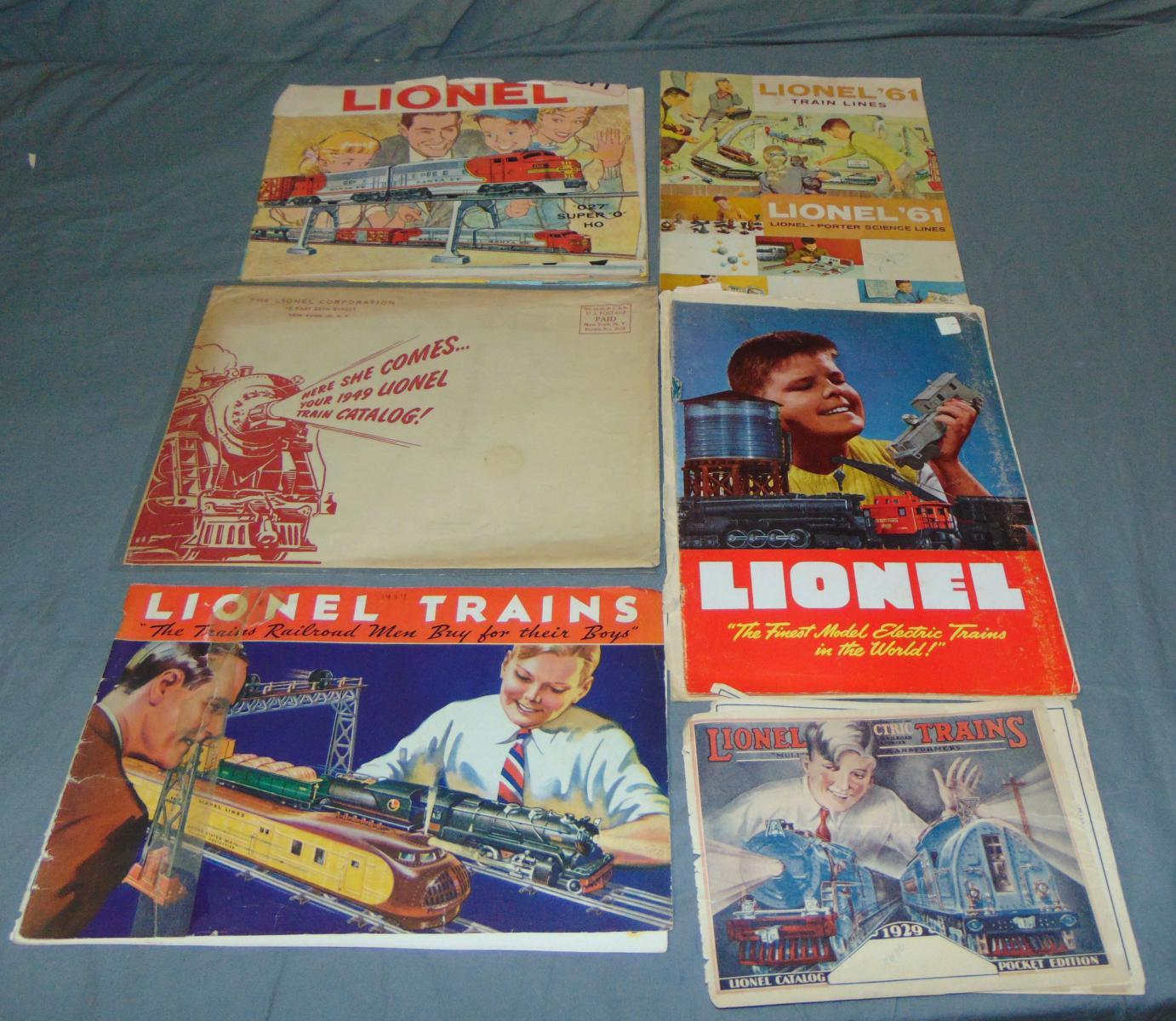 Large Lot Lionel Catalogs