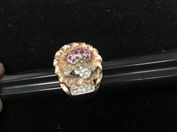 Lot of 2 Vintage Gold Rings