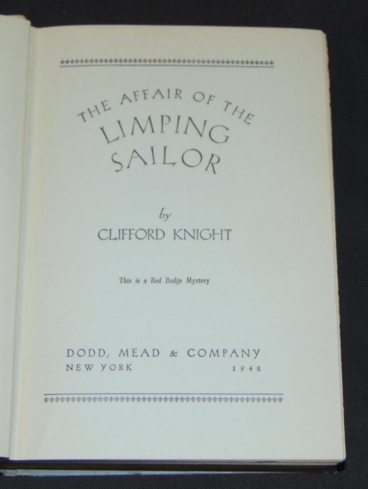 Clifford Knight. Lot of (2) 1st Editions.