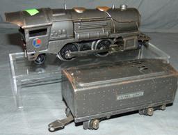 4 Lionel Gunmetal 259E Steam Locos