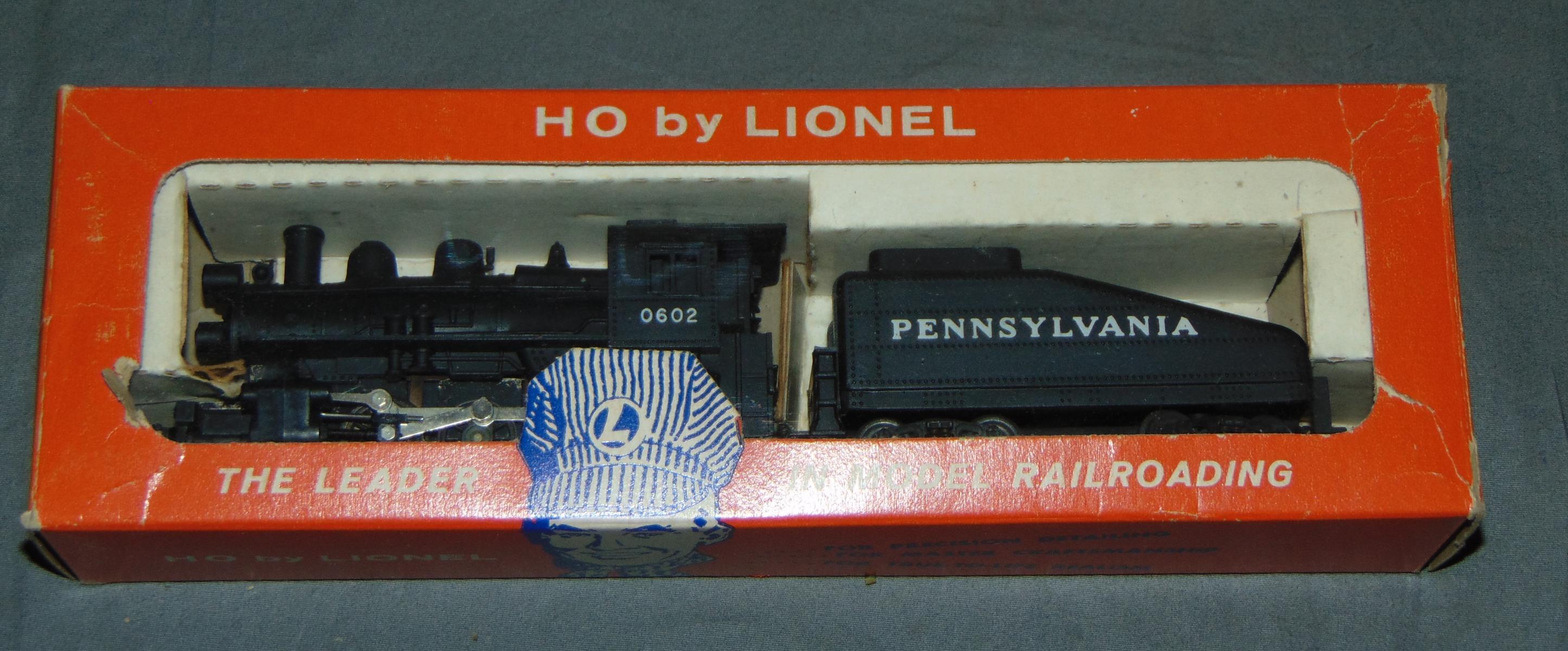 Boxed Lionel HO PRR Steam Freight Set