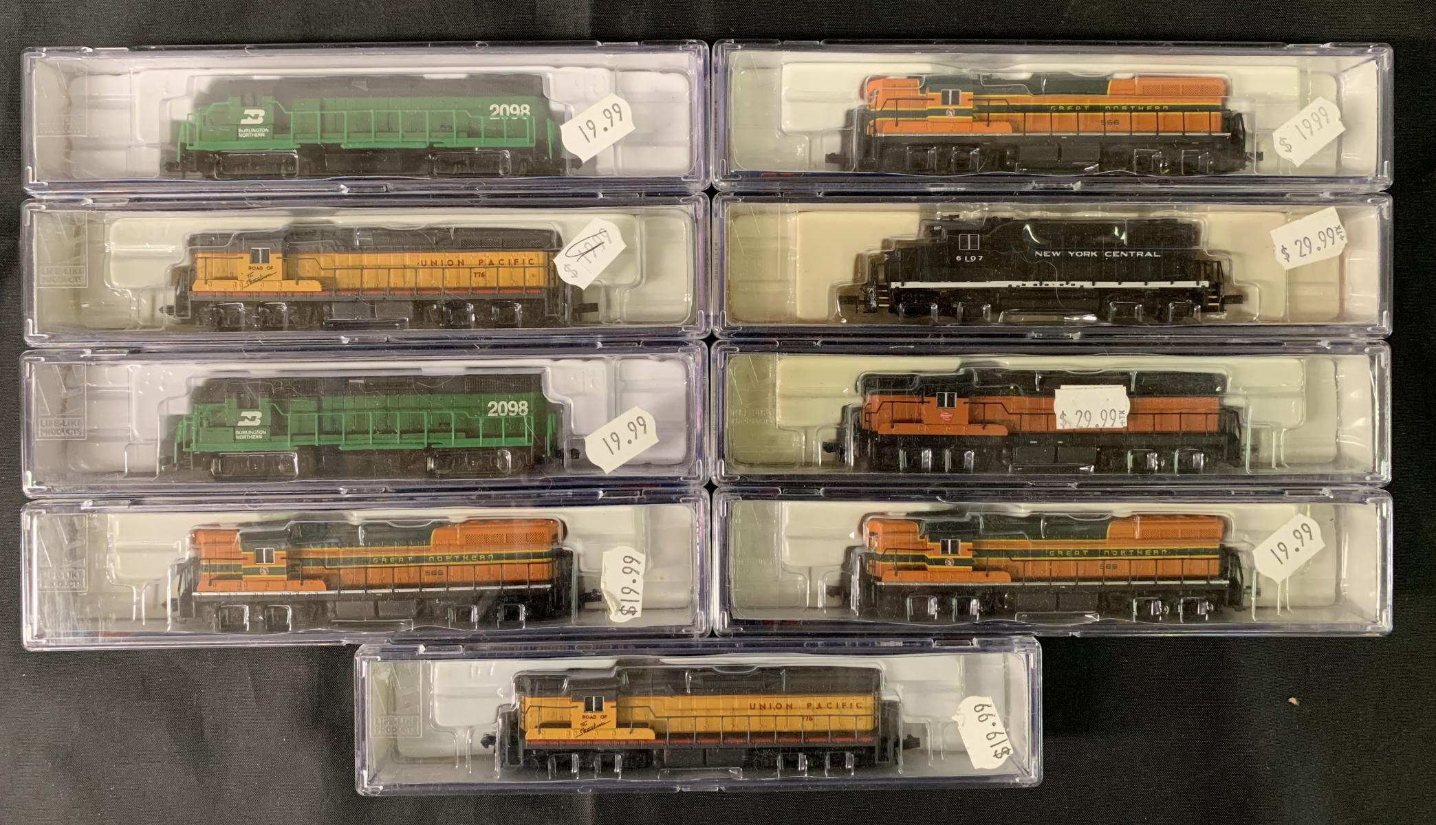 9 Boxed Life Like N Ga Diesels