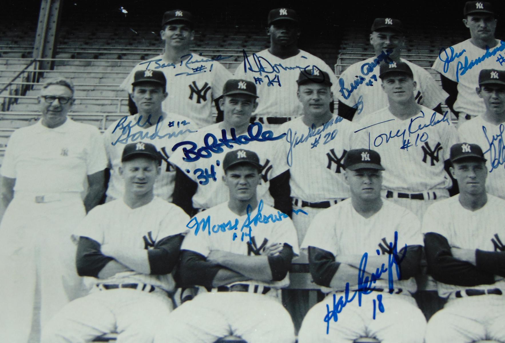 1961 World Series Champions Yankees Display.