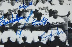 1955 Brooklyn Dodgers Photo Signed.