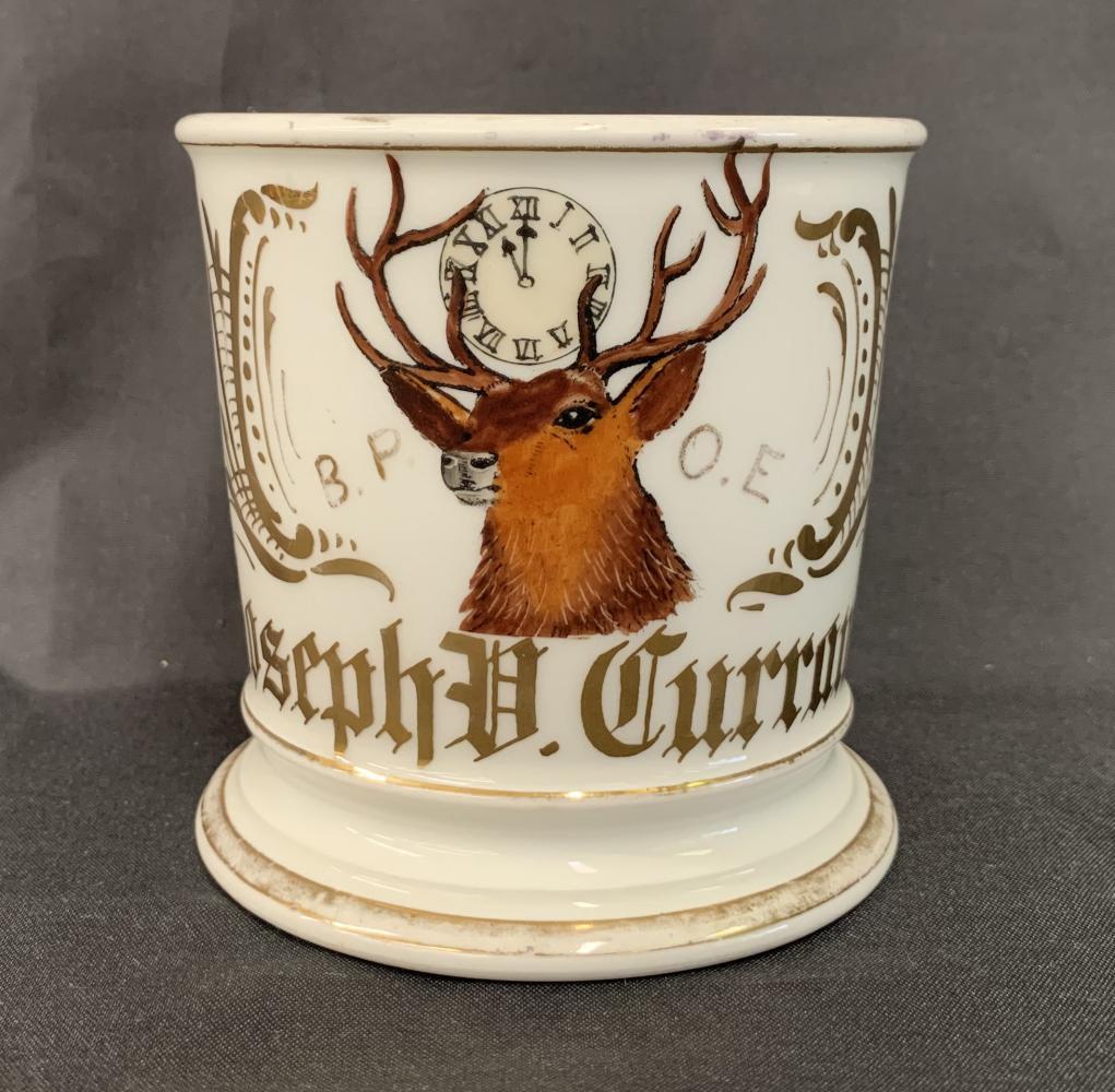 Fraternal Shaving Mug, Order of Elks, B.P.O.E.