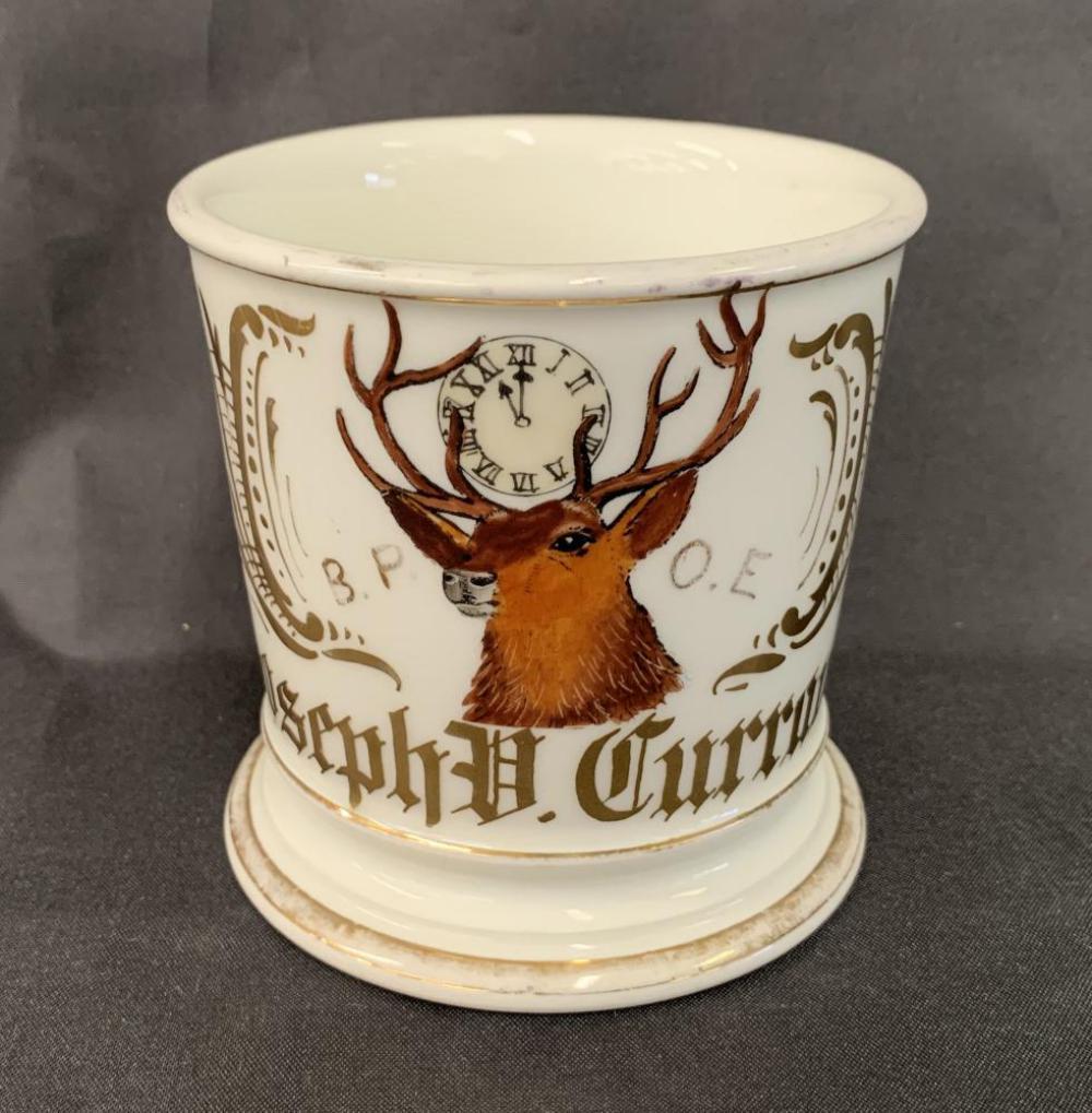 Fraternal Shaving Mug, Order of Elks, B.P.O.E.