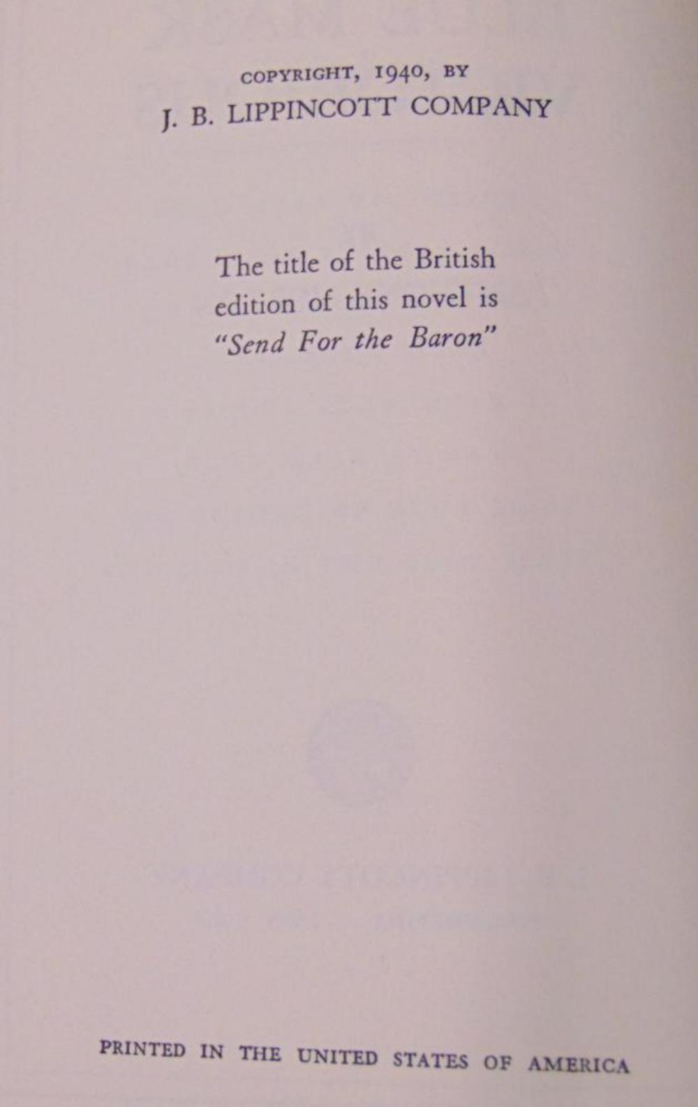 Anthony Morton (John Creasey) Lot of Two.