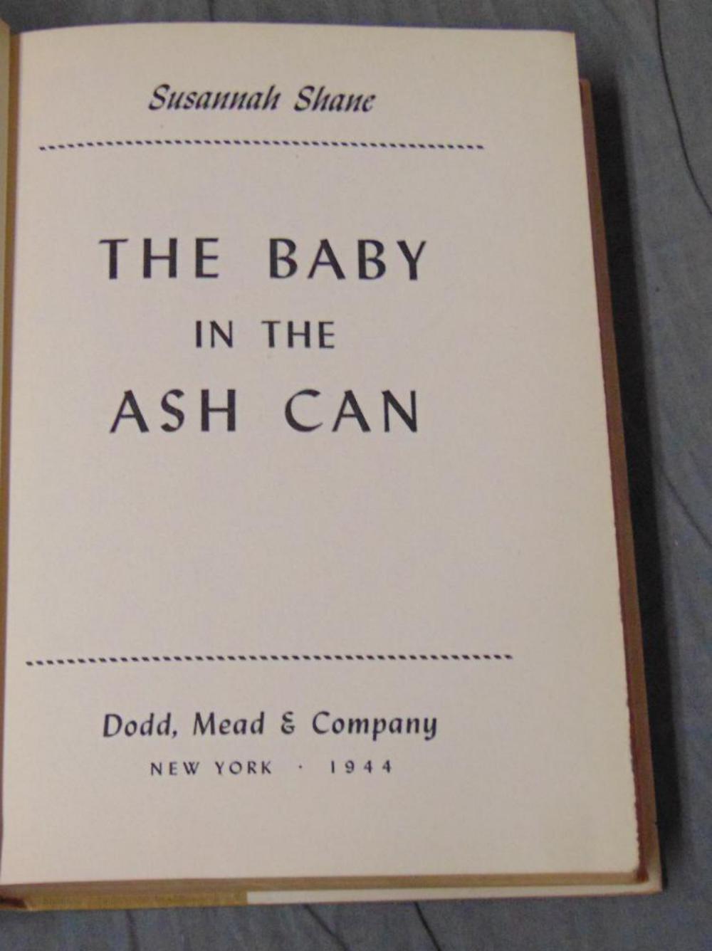 Susannah Shane. The Baby in the Ash Can.