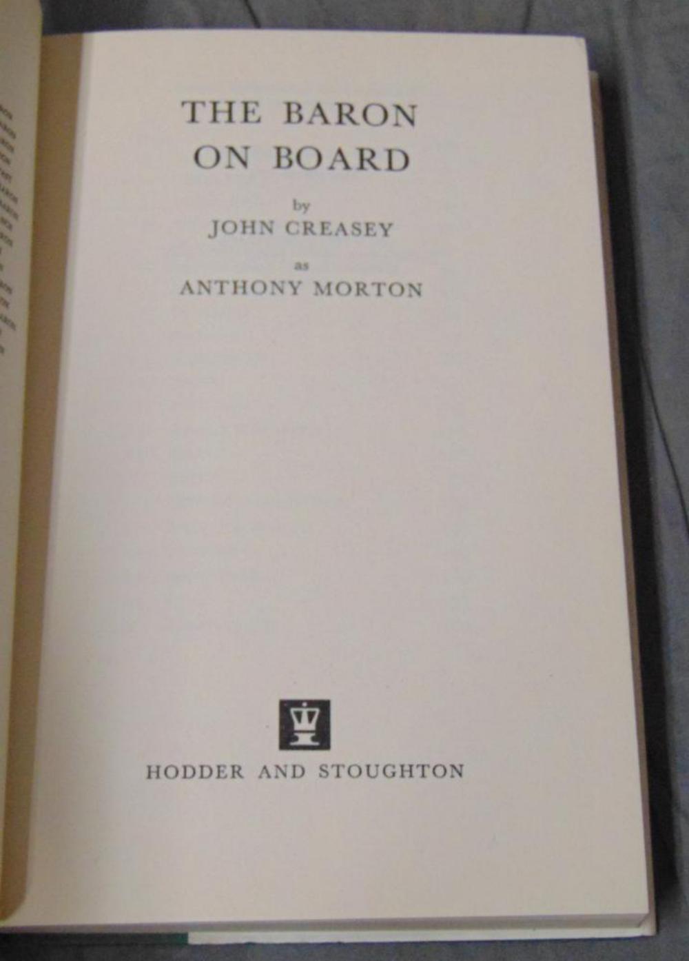 Anthony Morton (John Creasey). Lot of Two.