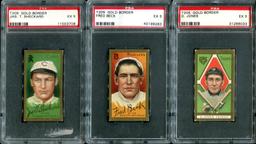 T-205 Lot of Three PSA Graded 5 Cards.