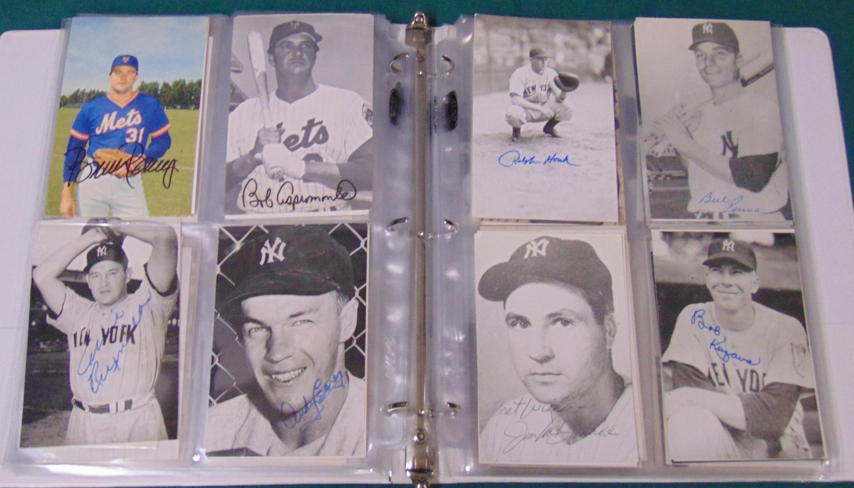 Signed Baseball HOF Plaques, Index Cards, & More