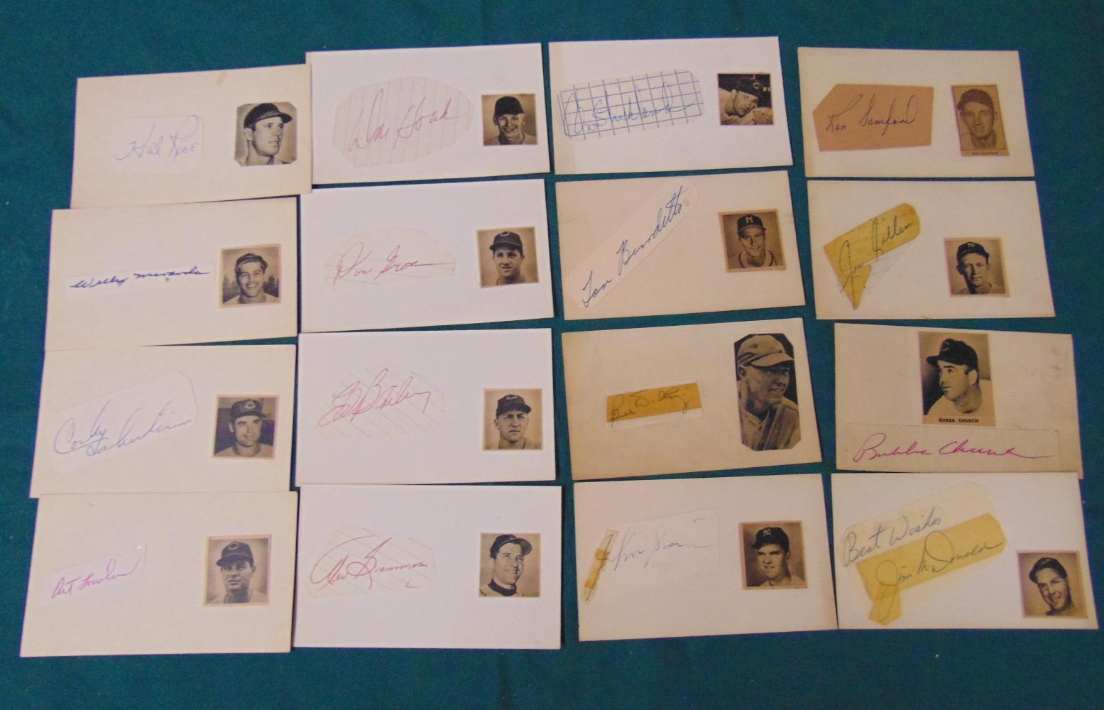 Estate Lot of Approx. (400)  1950's Autographs.