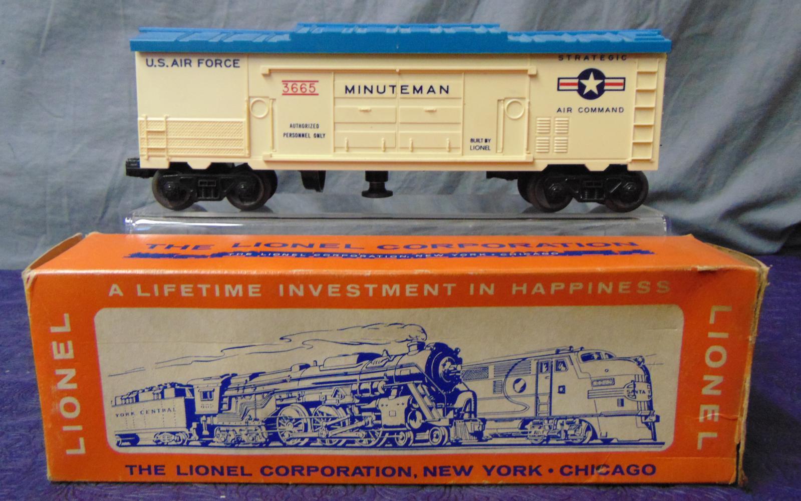 Scarce Boxed Lionel 3665 Minuteman Launcher